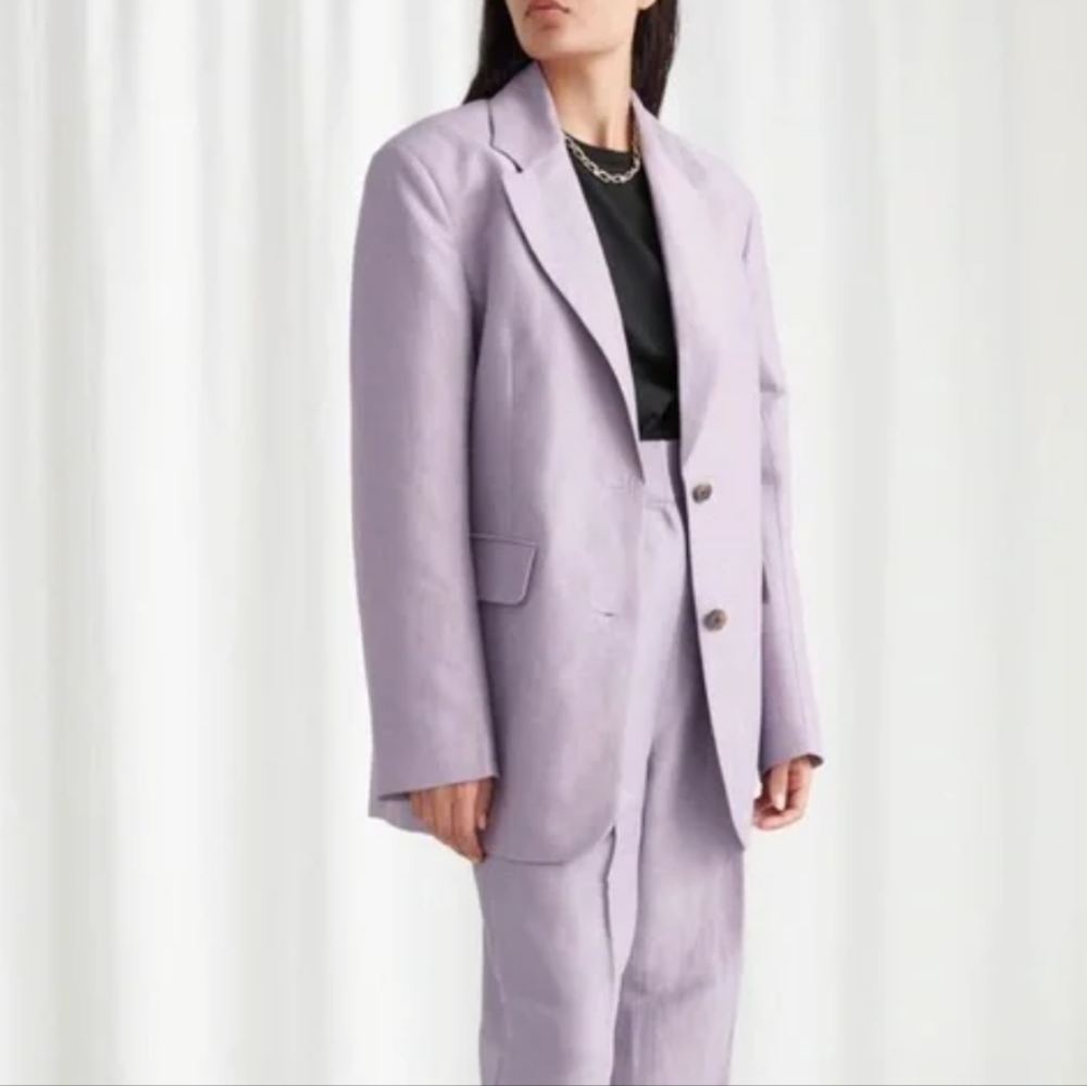 & Other Stories Oversized Blazer-4